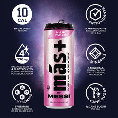 Más+ by Messi Limon Lime League can ready for post-workout refreshment.