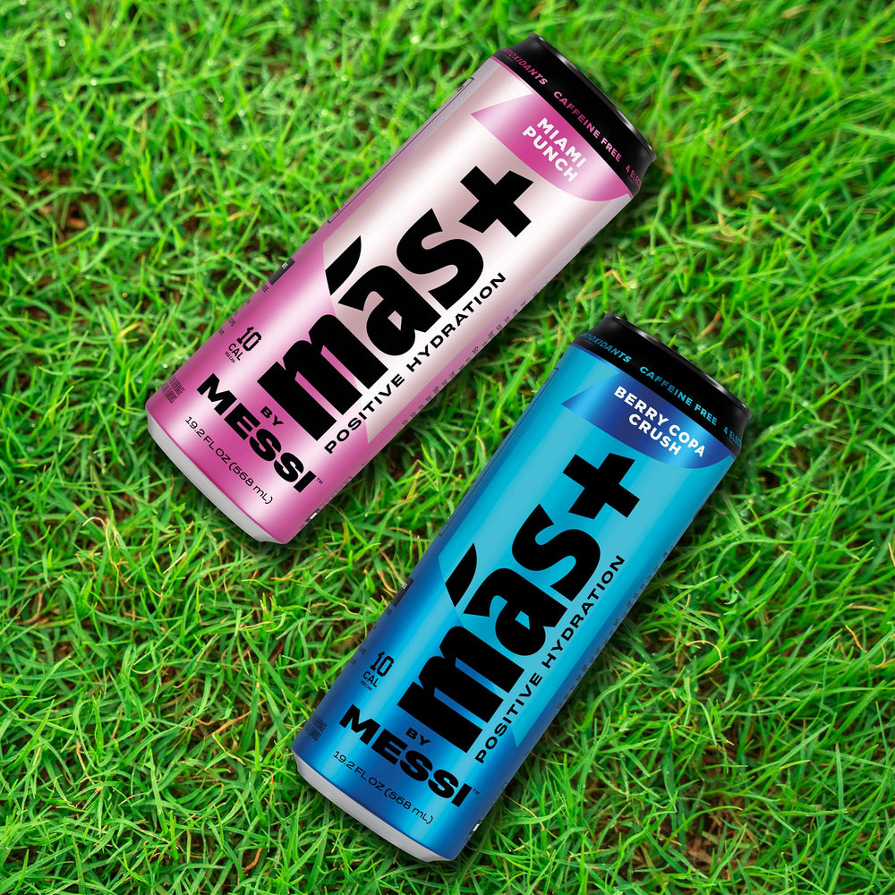 Más+ by Messi Orange d’Or can ideal for a sunny day hydration.