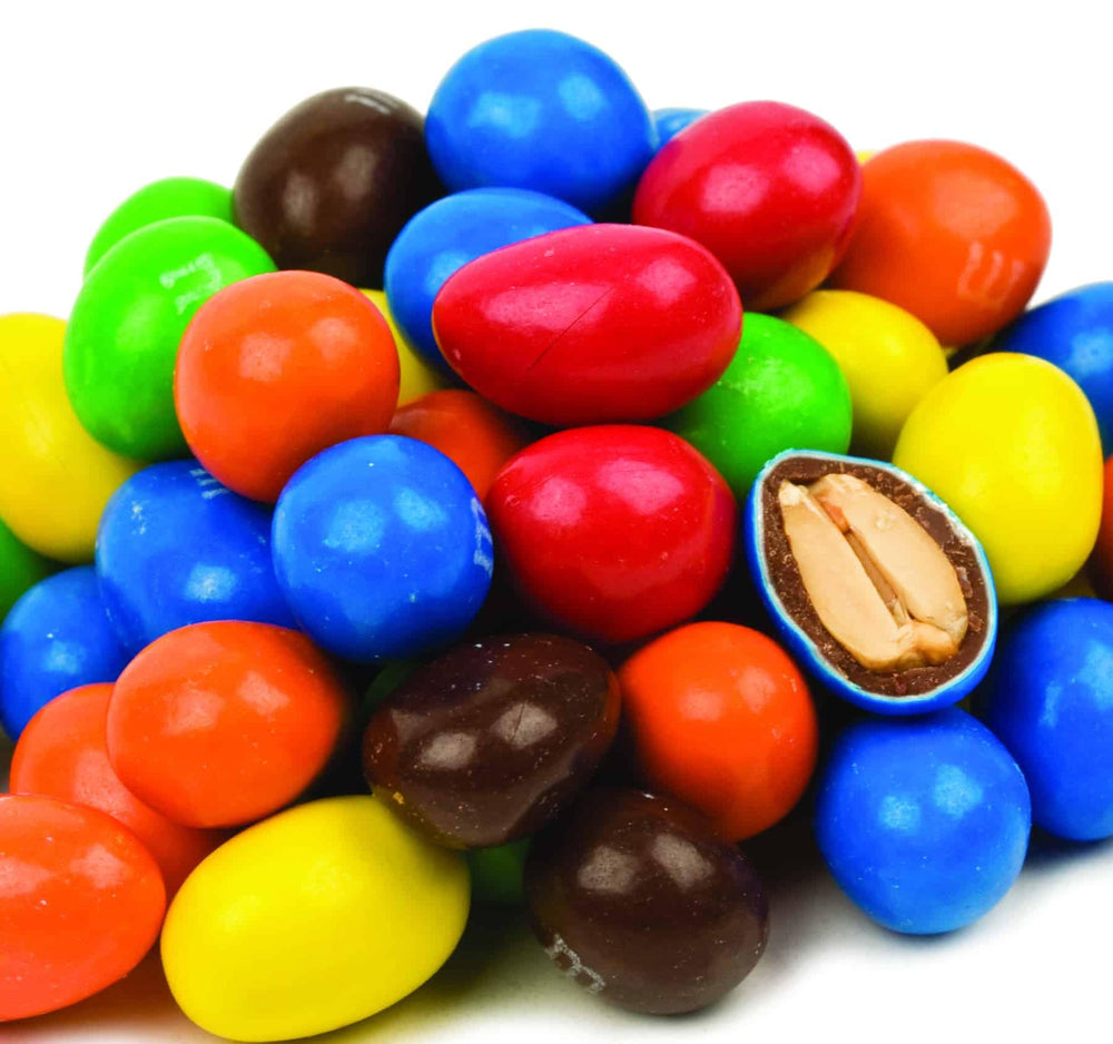 MASHBOX M&M Peanut candy 2lb pack with colorful shells and peanut center.