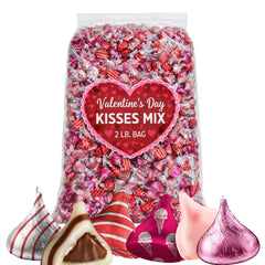 MASHBOX Milk Chocolate Pink in silver-pink-red foil for romantic gifting and festive candy bowls.