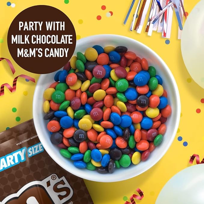 Gift-ready MASHBOX M&M Milk Chocolate Candies in treat bags.
