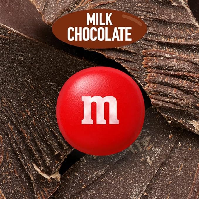 MASHBOX M&M Milk Chocolate Candies at a fall tailgate setup.