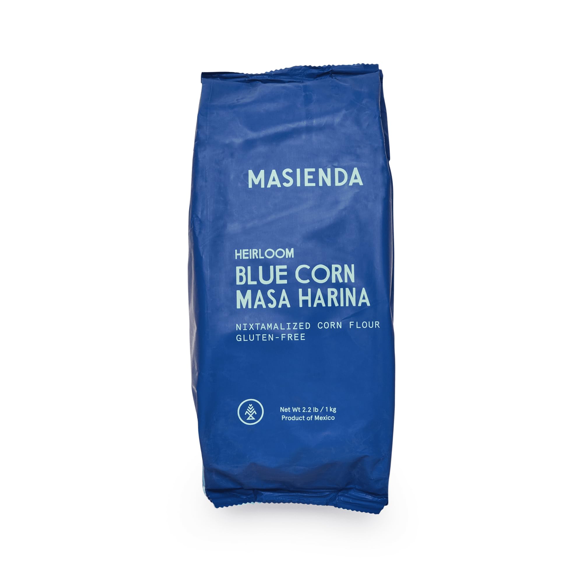 Masienda blue corn masa harina bag highlighting heirloom flavor for authentic tortillas