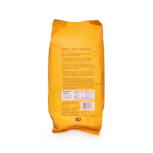Masienda nixtamalized corn flour enhances authentic masa flavor.
