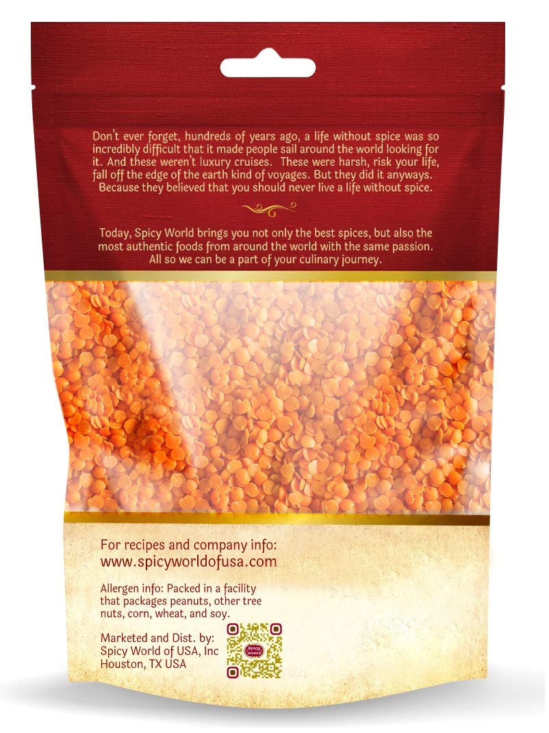 Masoor Dal stored in a container for organized pantry storage.