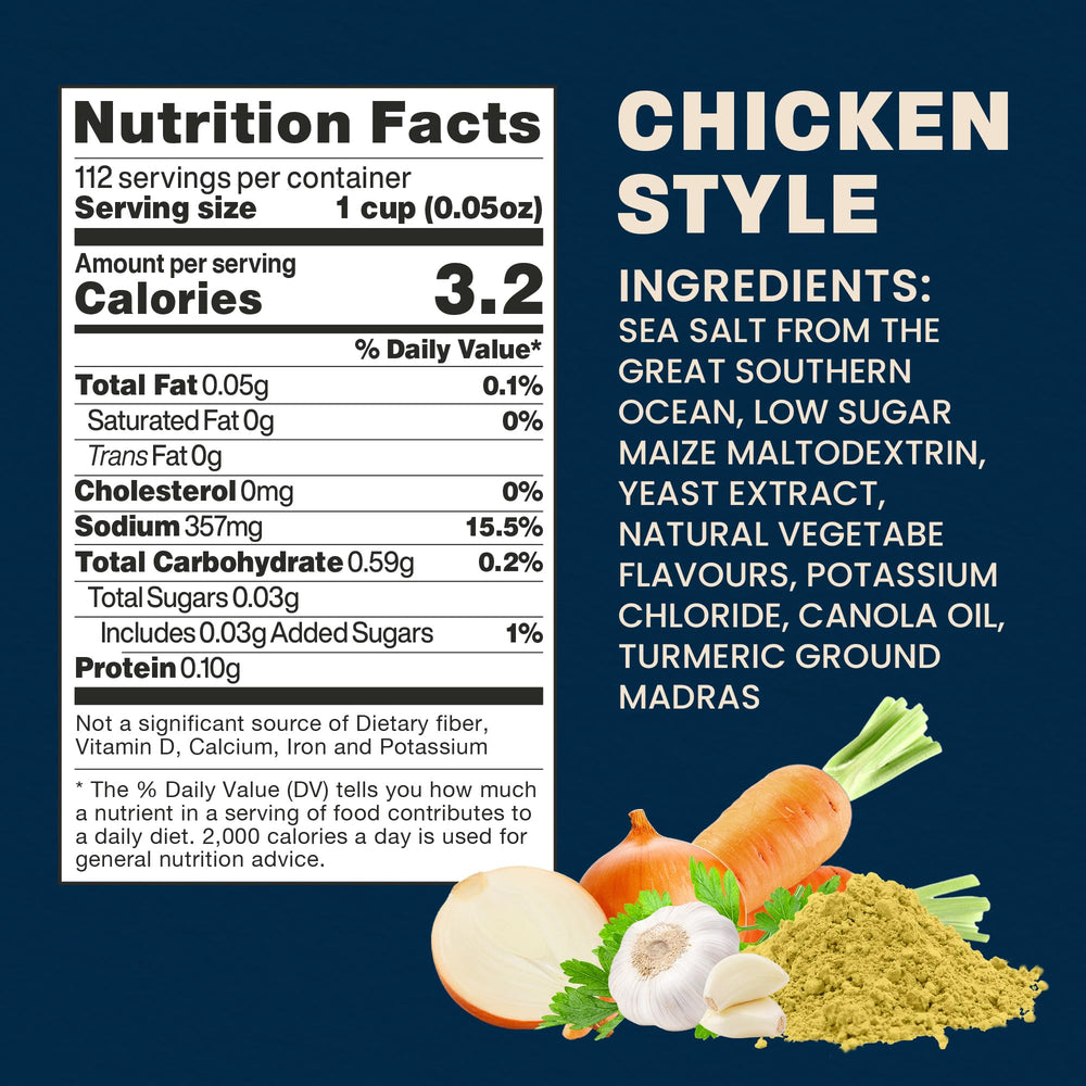 Massel Chicken Style Bouillon Powder contents shown for quick broth.