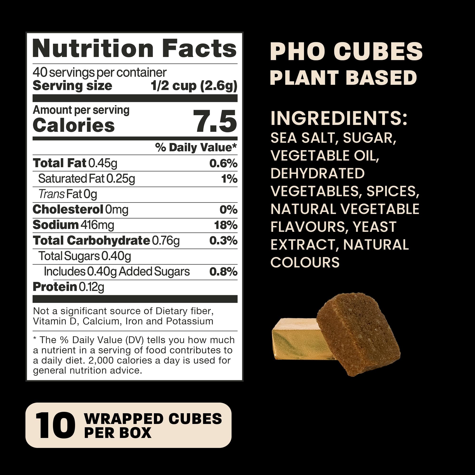 Massel pho cubes close-up showing texture for quick flavor