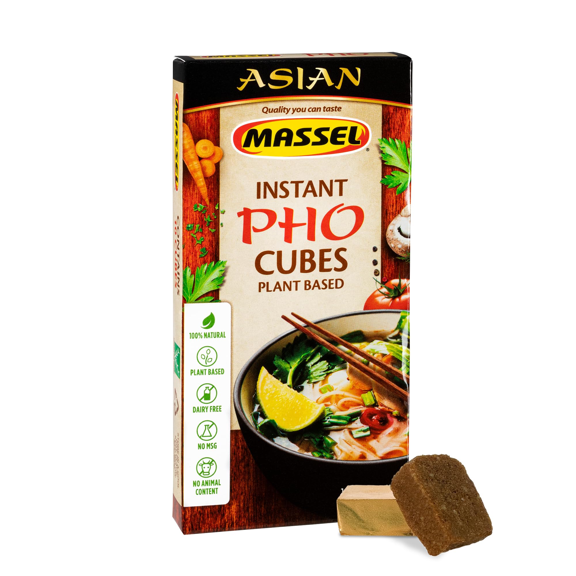 Massel Pho Ultracubes pack ready for quick gluten-free broth base with no MSG.