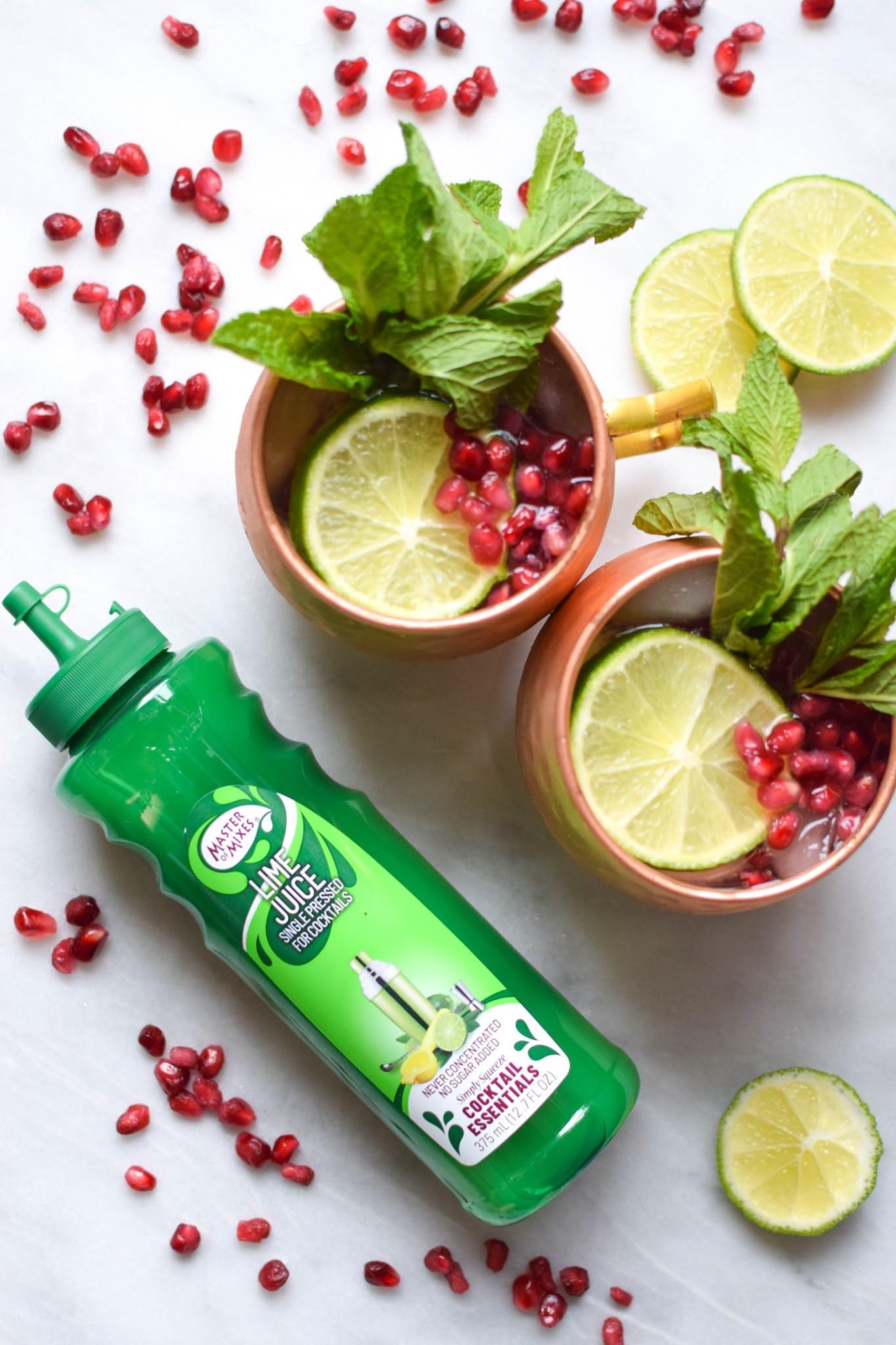 Packaging box of Master of Mixes lime juice ships safely