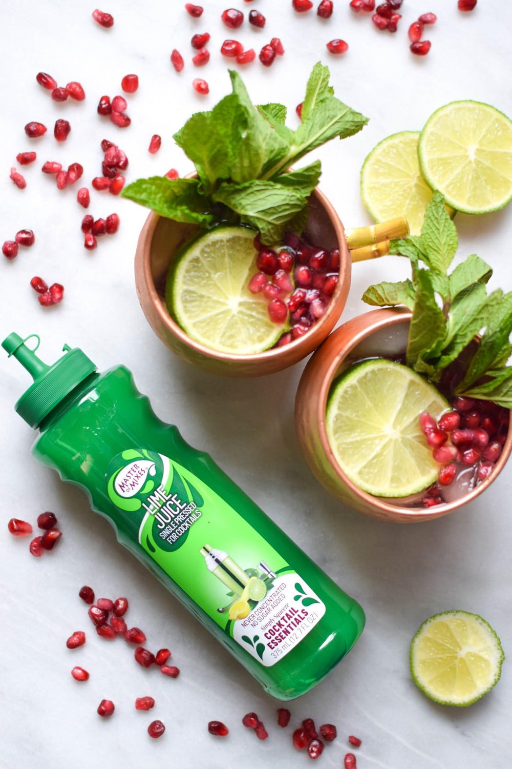 Packaging box of Master of Mixes lime juice ships safely