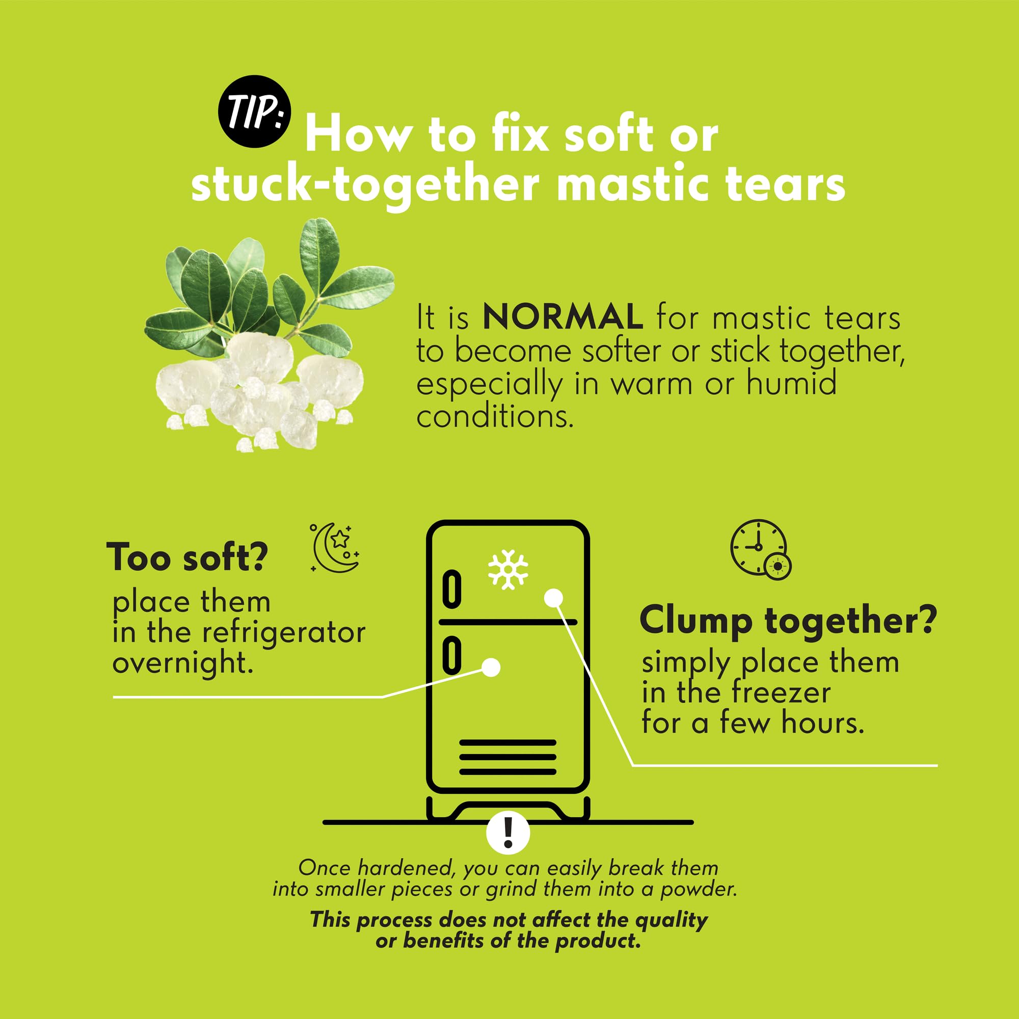 Hard chewing gum usage featuring large tears.