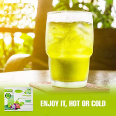 MATCHA DNA Guava Leaf Tea—hot brew with soothing, mildly astringent taste.
