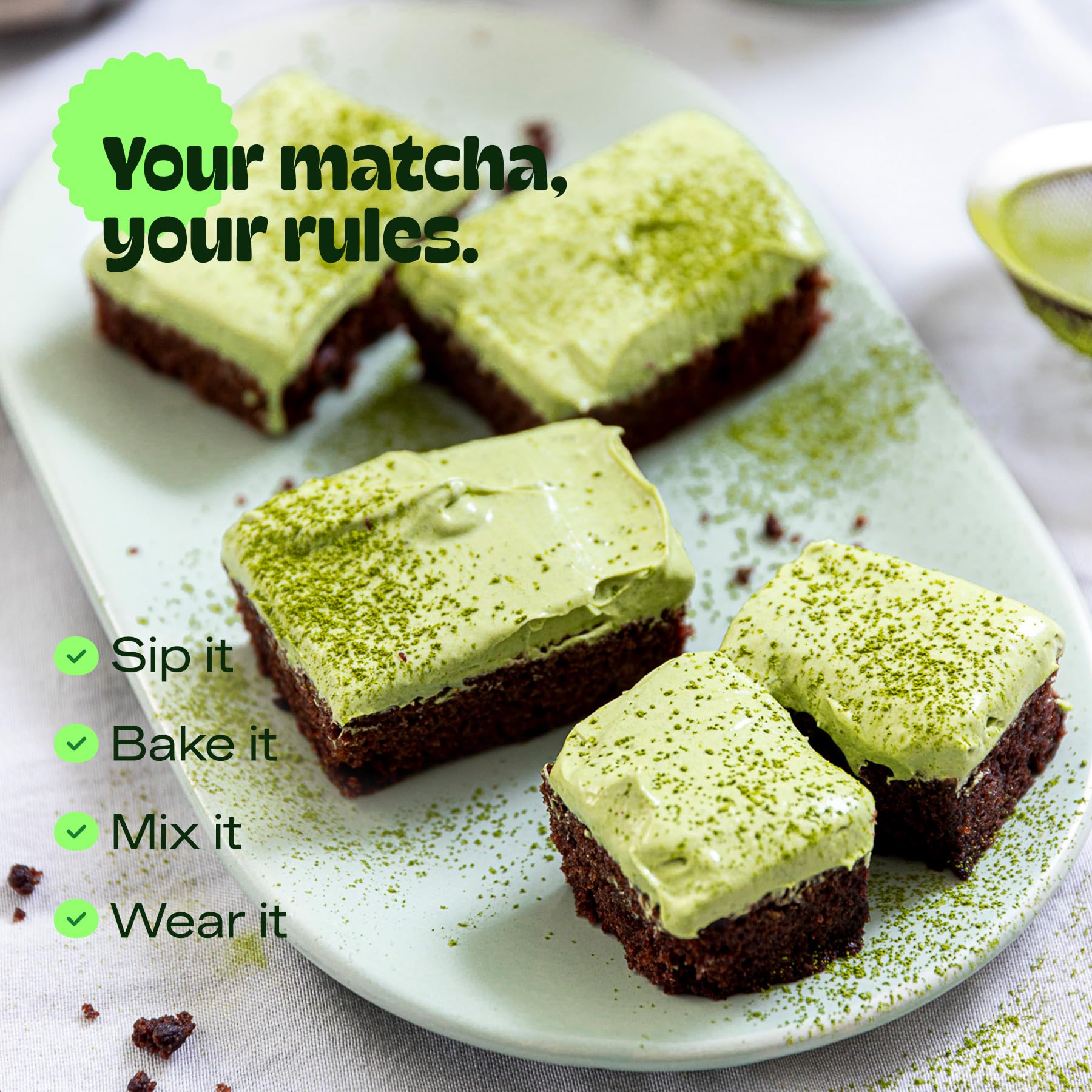 Matcha DNA matcha powder with vibrant texture and rich aroma.