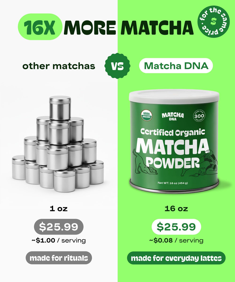 MATCHA DNA ready matcha bowl for ceremonial whisking and smooth texture