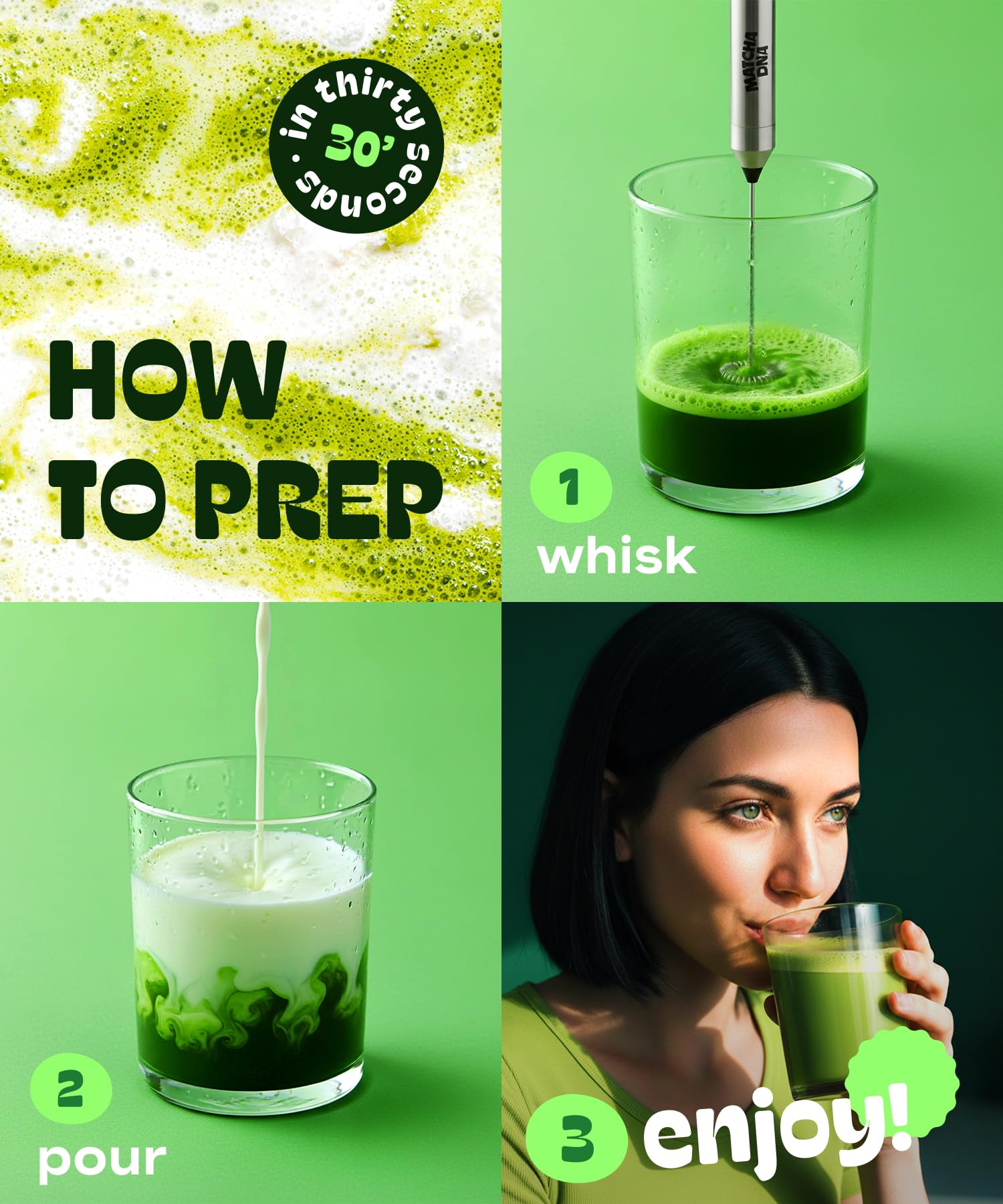 MATCHA DNA smoothie cup for versatile shakes and bowls