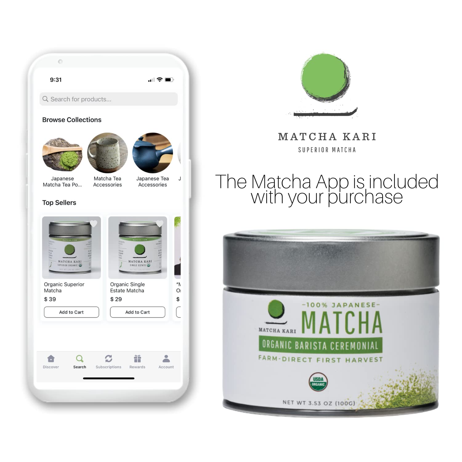 Matcha Kari barista-ready whisking scene suggests easy ceremony