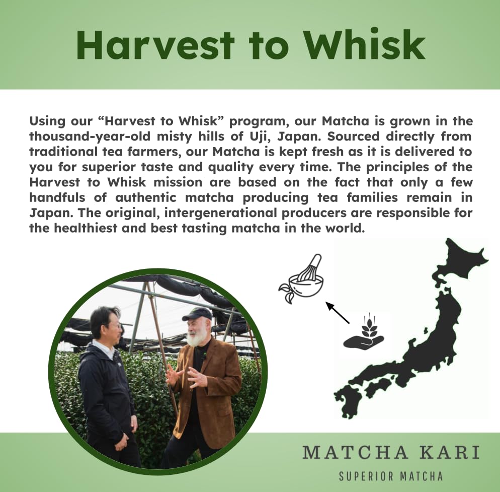 Organic certification label on Matcha Kari packaging.