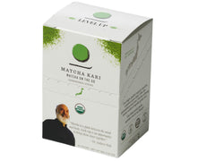 Single-serving Matcha Kari stick ready to mix into hot or cold beverages