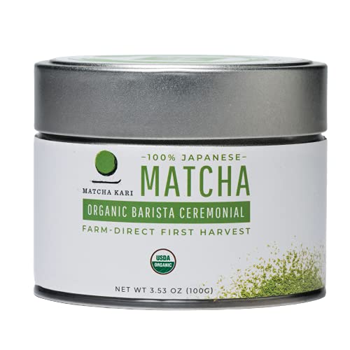 Matcha Kari ceremonial-grade tin seal close-up preserves freshness for everyday rituals.