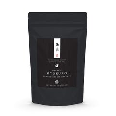 Matcha Konomi Gyokuro loose leaf tea close-up showing premium leaf quality for aroma