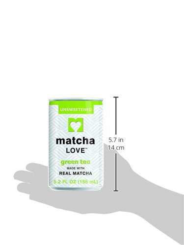 Matcha LOVE energy shot in hand demonstrating convenient daily energy boost.