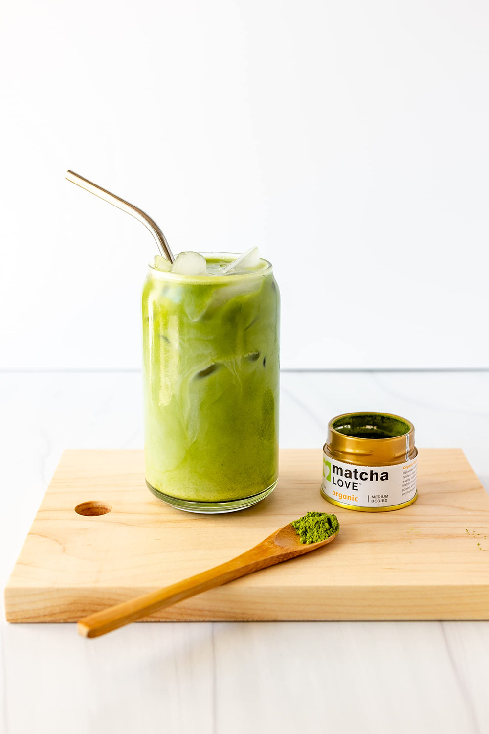 Cup of Matcha Love Organic with balanced flavor and aroma.