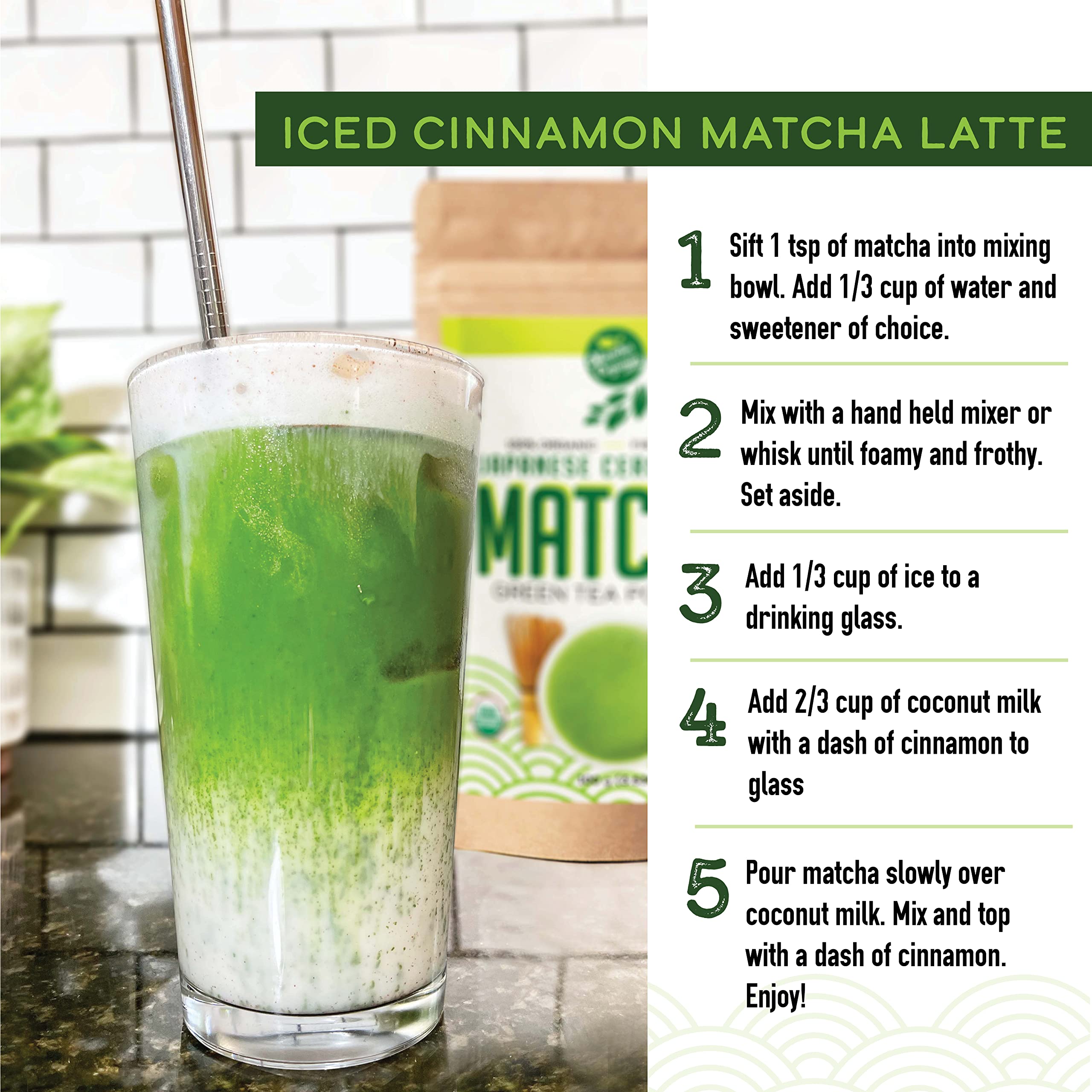 Matcha Organics pre-workout matcha for focused, sustained energy.