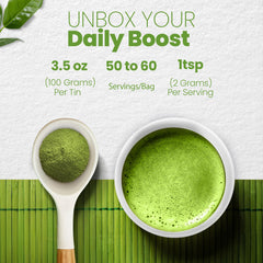 Matcha Wellness stone-ground process preserves flavor and vibrant color.