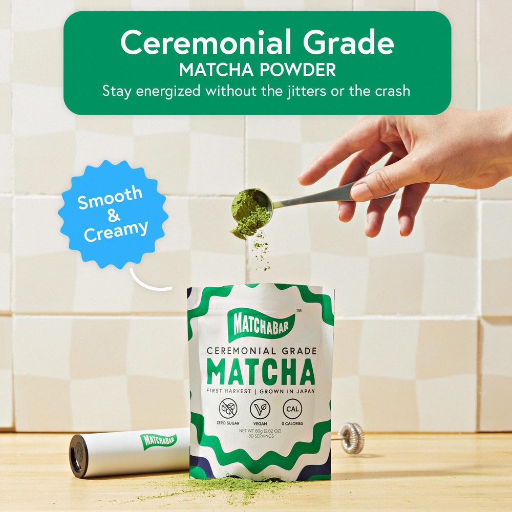 MATCHABAR first-harvest young leaves deliver bright flavor and high nutrition