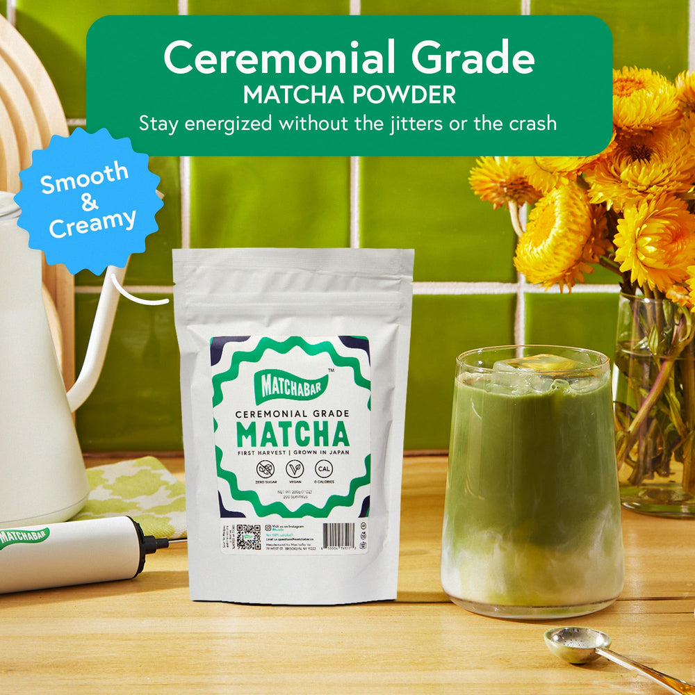 MATCHABAR Japanese origin tea master certification, ceremonial grade quality