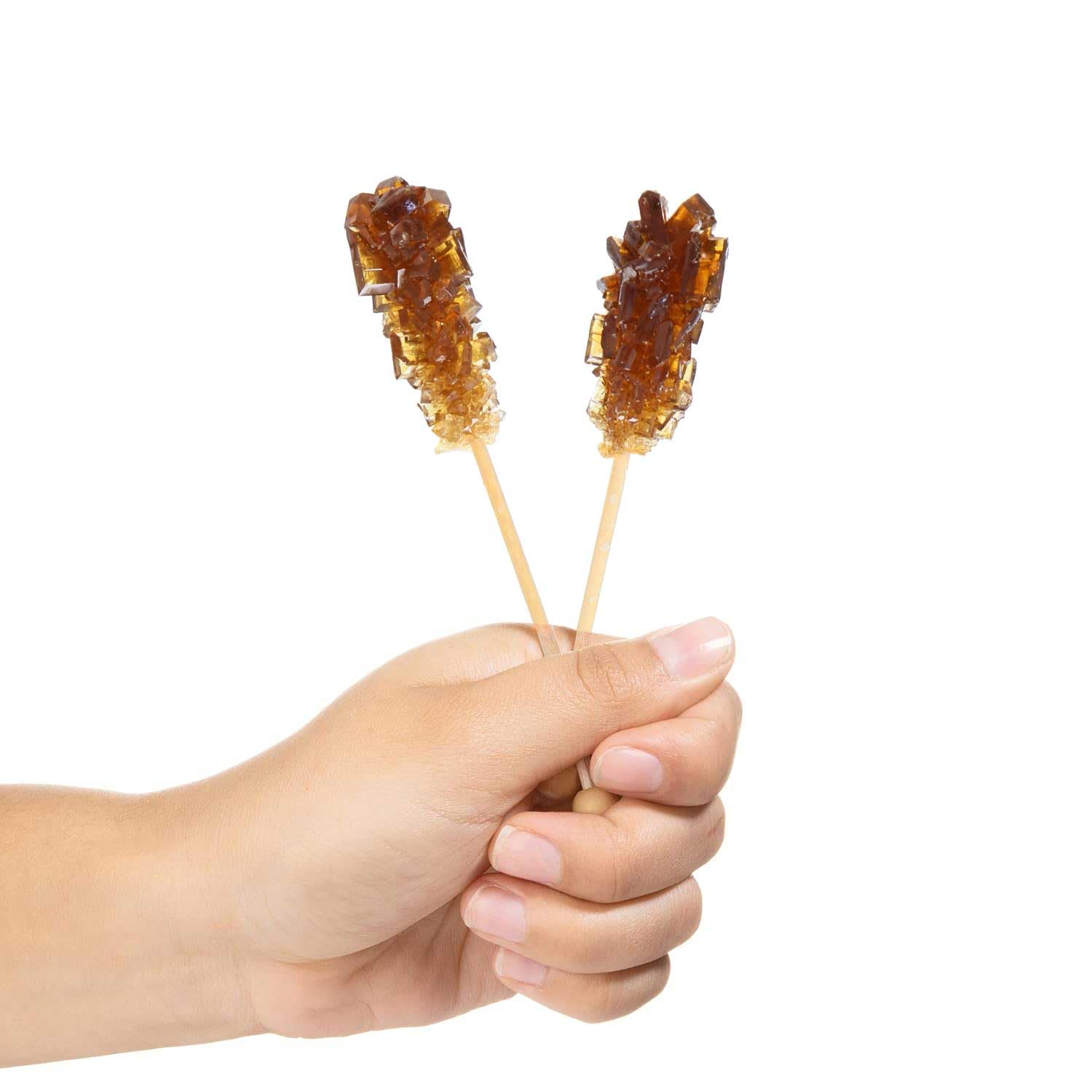 Matchaccino brown sugar sticks on a counter for easy grabbing.