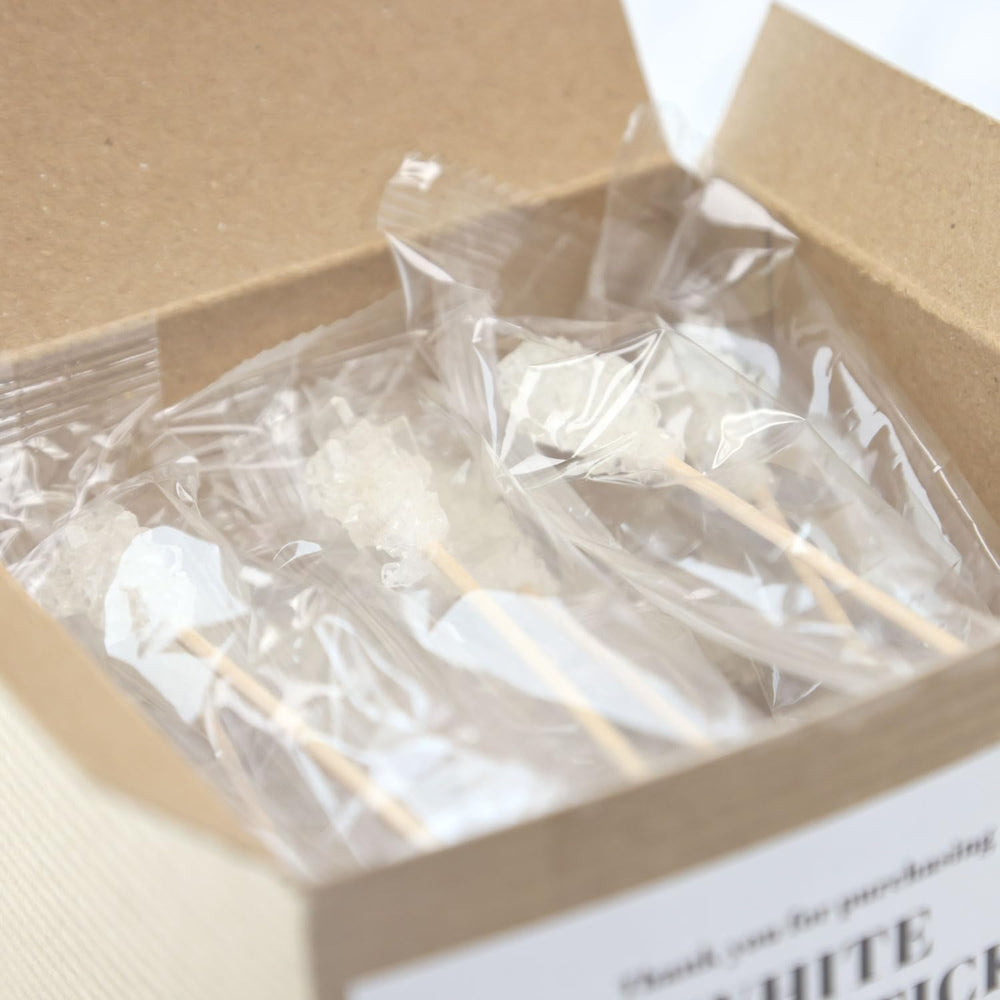 Elegant Matchaccino sugar sticks arranged for event presentation