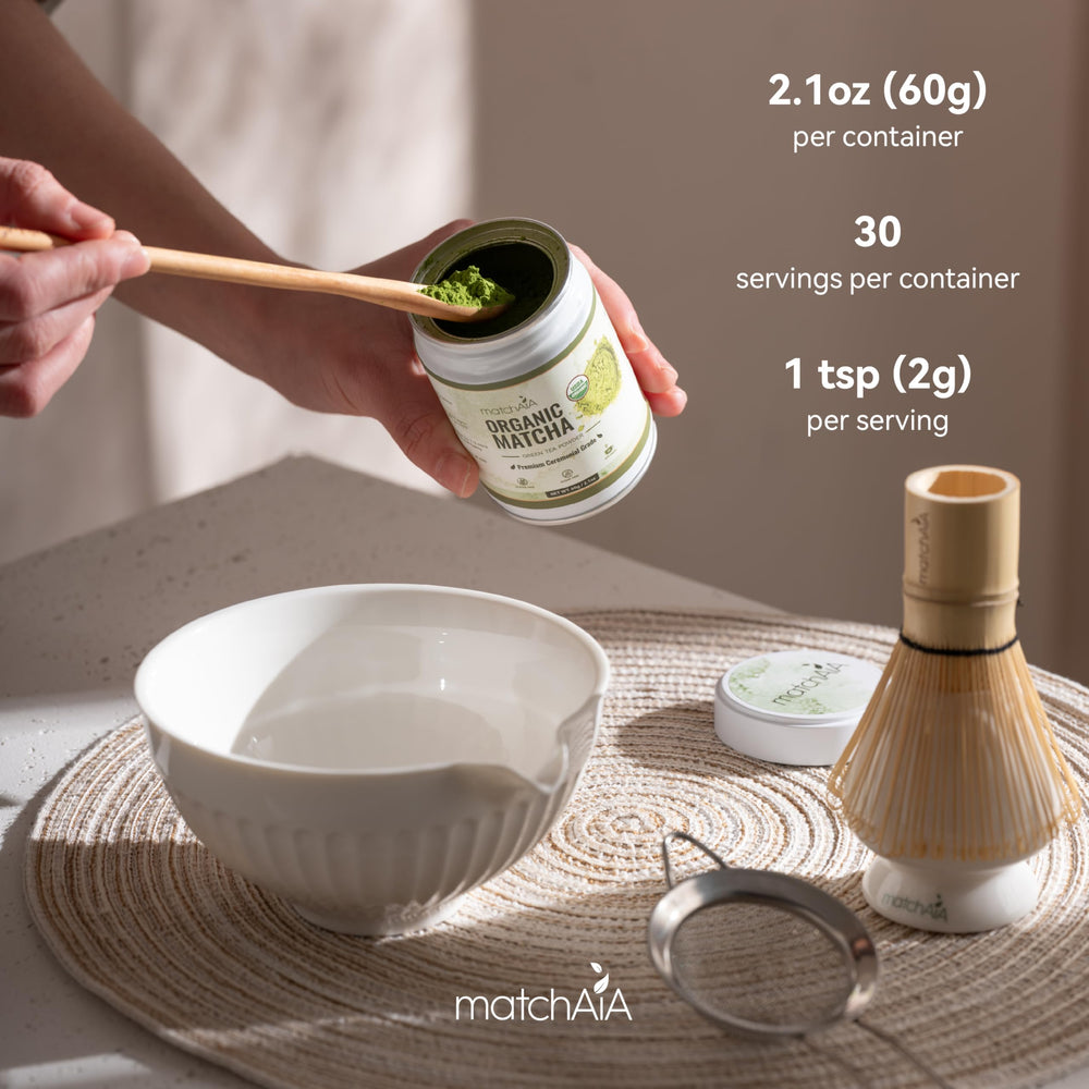 MatchAiA latte or smoothie benefits from balanced flavor and brightness.