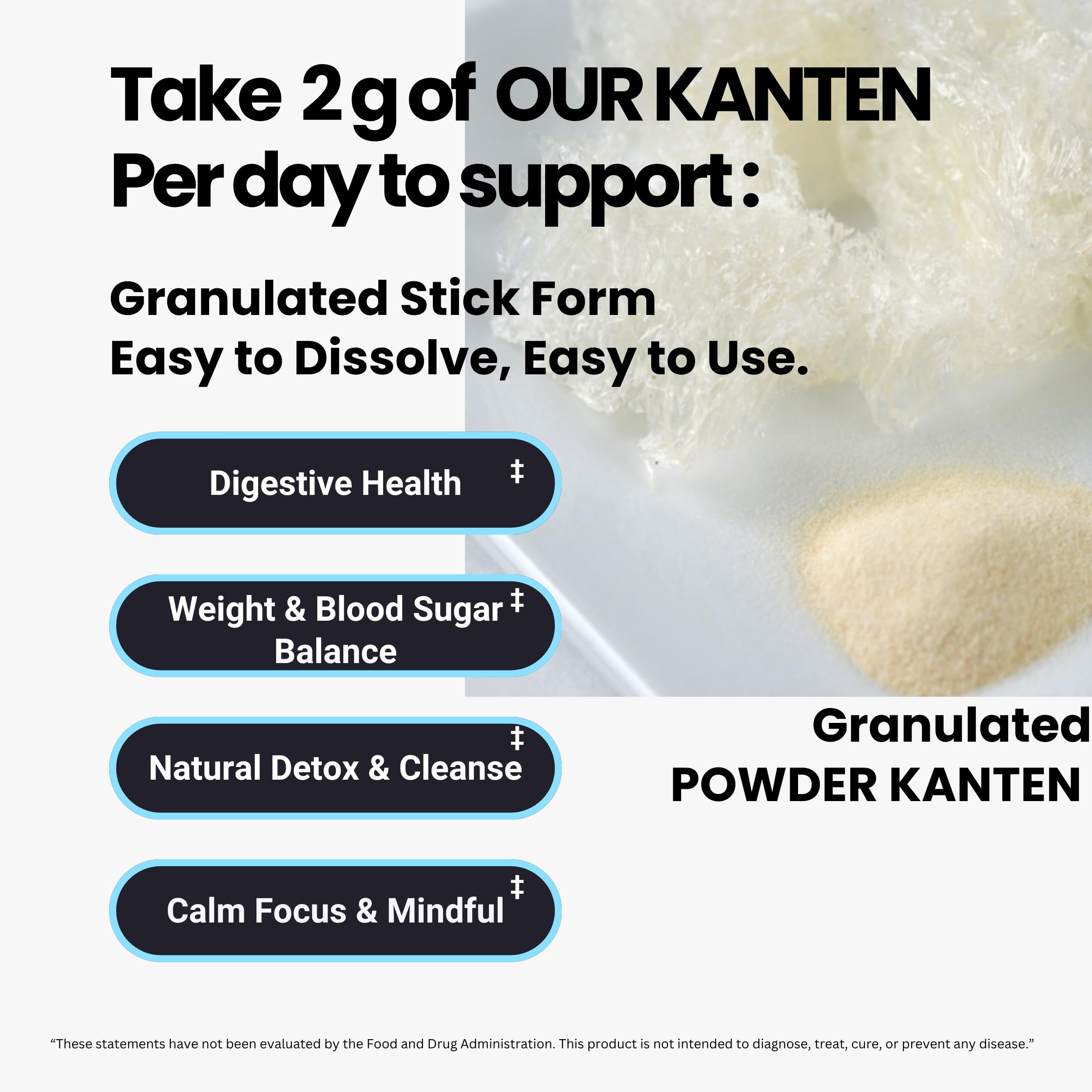 Matcharl KANTEN dessert set enabling silky puddings and jellies