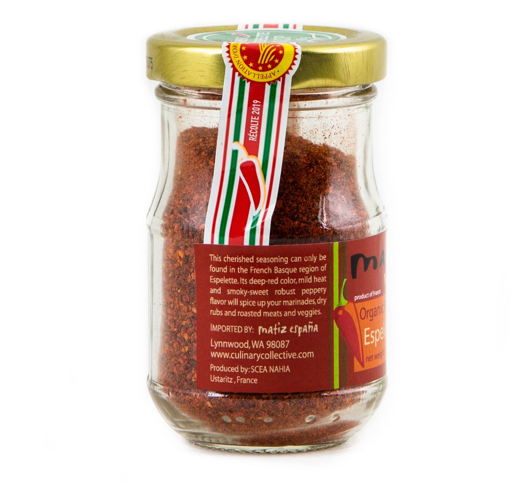 Matiz Basque seasoning adds aroma to roasted meats.