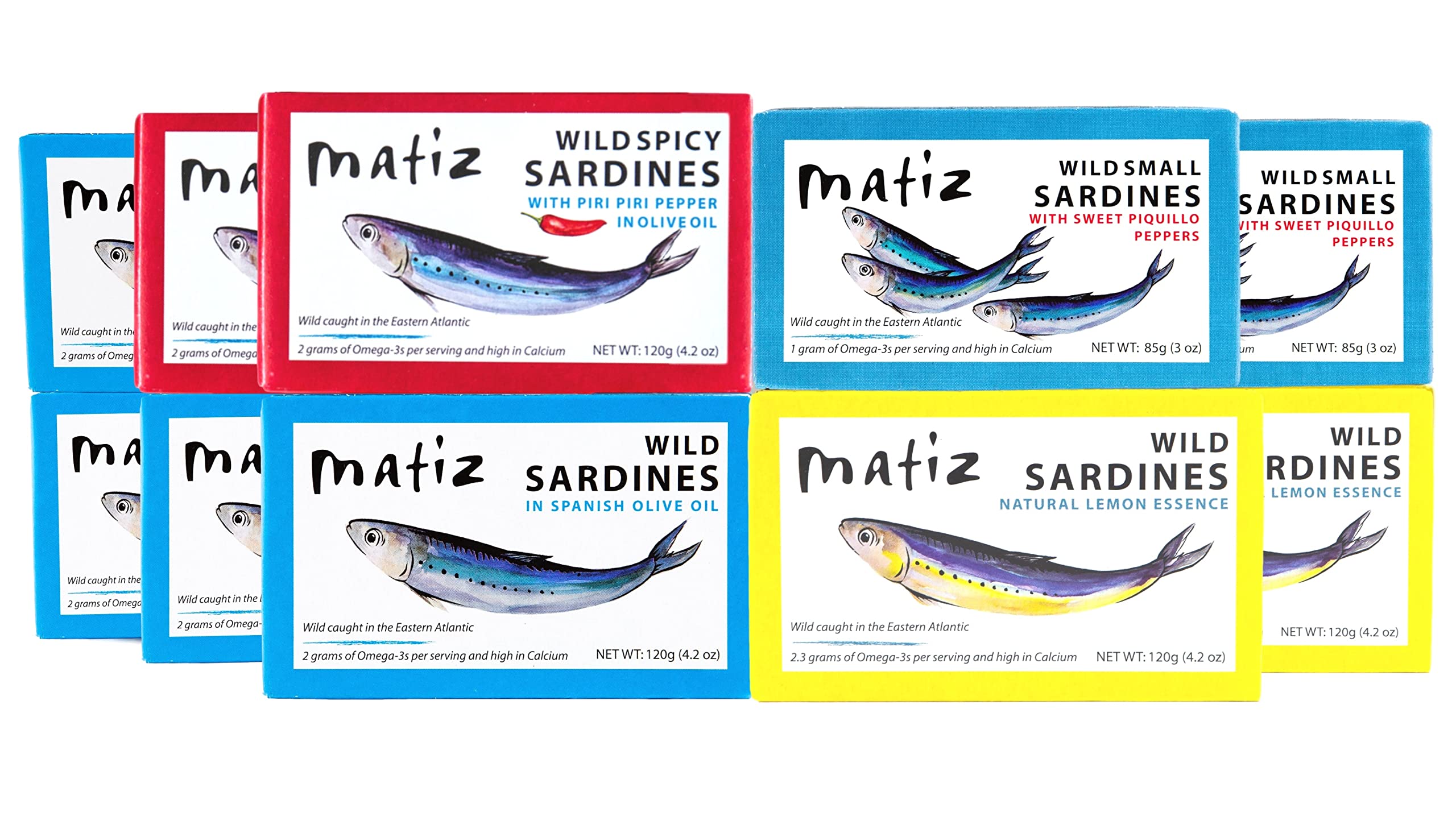 Matiz Sardines in olive oil tin, ready for a quick, flavorful lunch.
