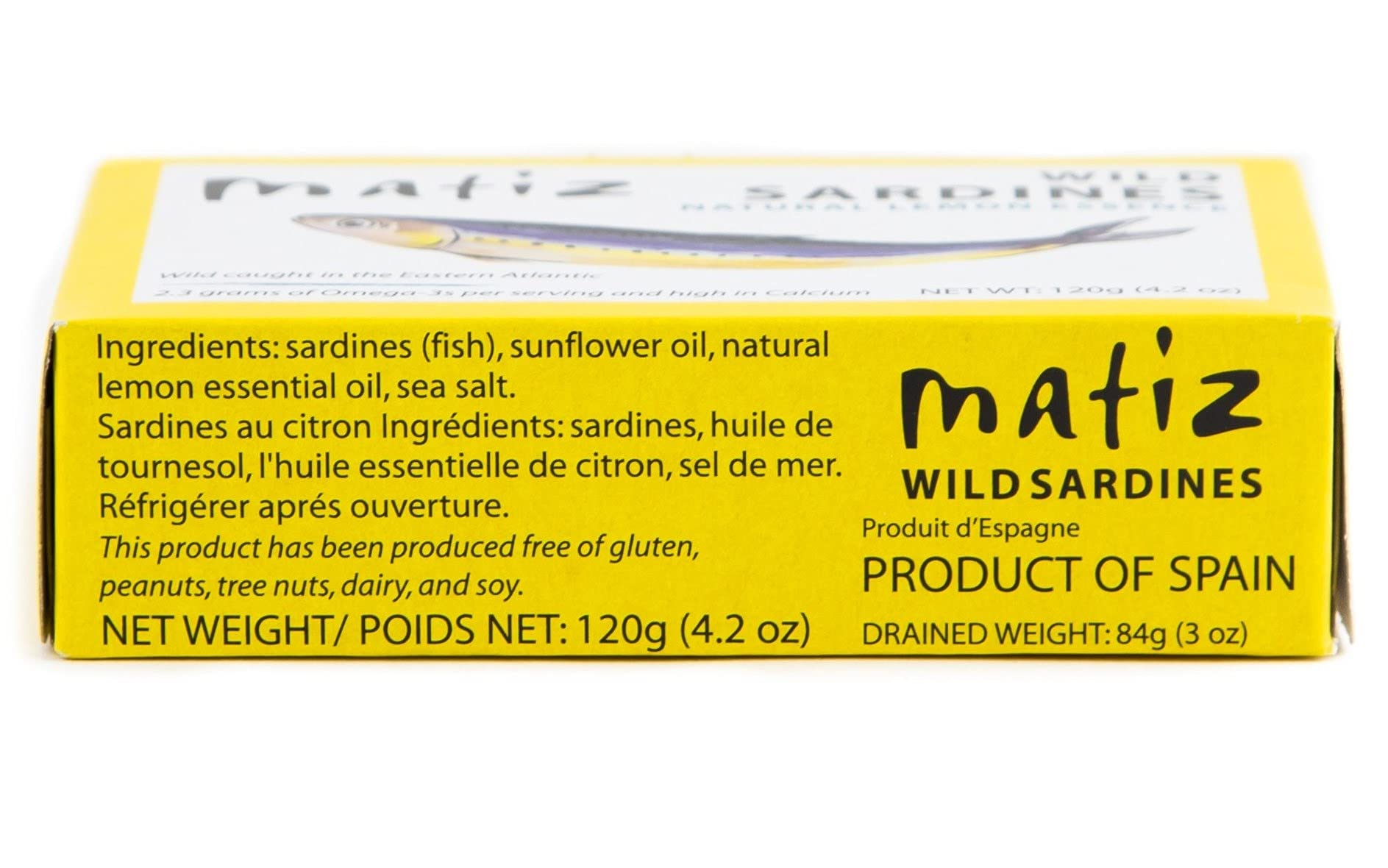 Matiz sardines packed in sunflower oil with a lighter fat profile.