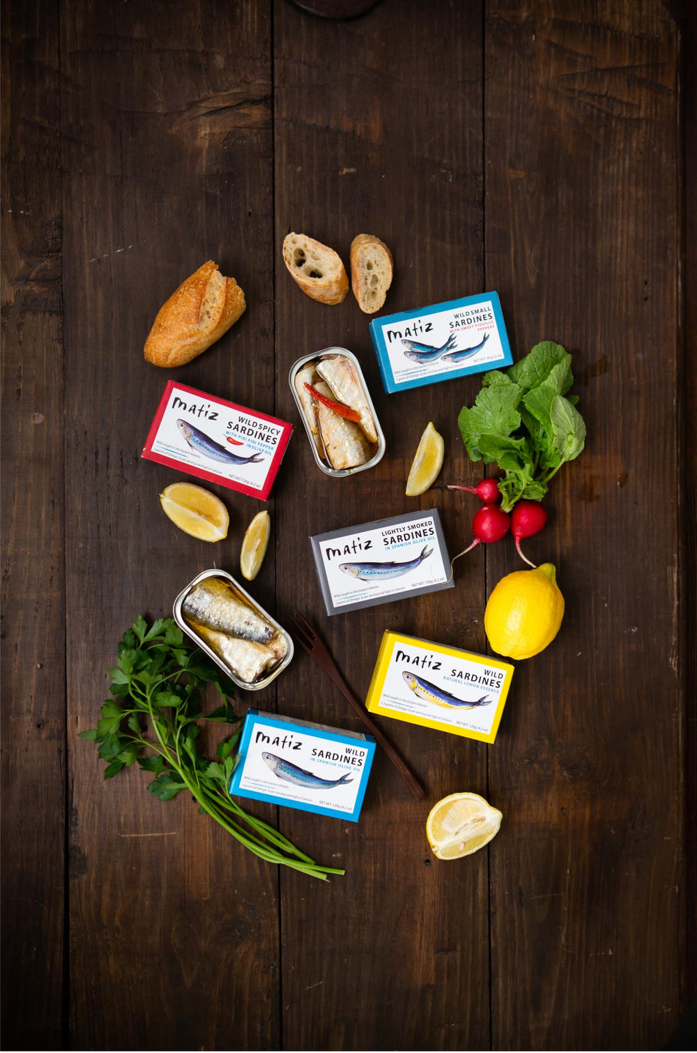 Matiz sardines wild-caught East Atlantic can highlight premium protein