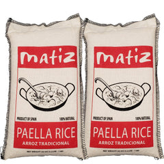 Matiz Valenciano paella rice pack for authentic Spanish dishes.
