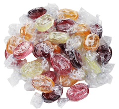 Matlow's assorted fruit hard candy in a 5.5 lb bag, ideal for sharing at parties
