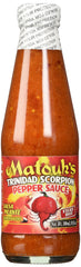 Matouk's Trinidad Scorpion sauce bottle ready for bold meals.