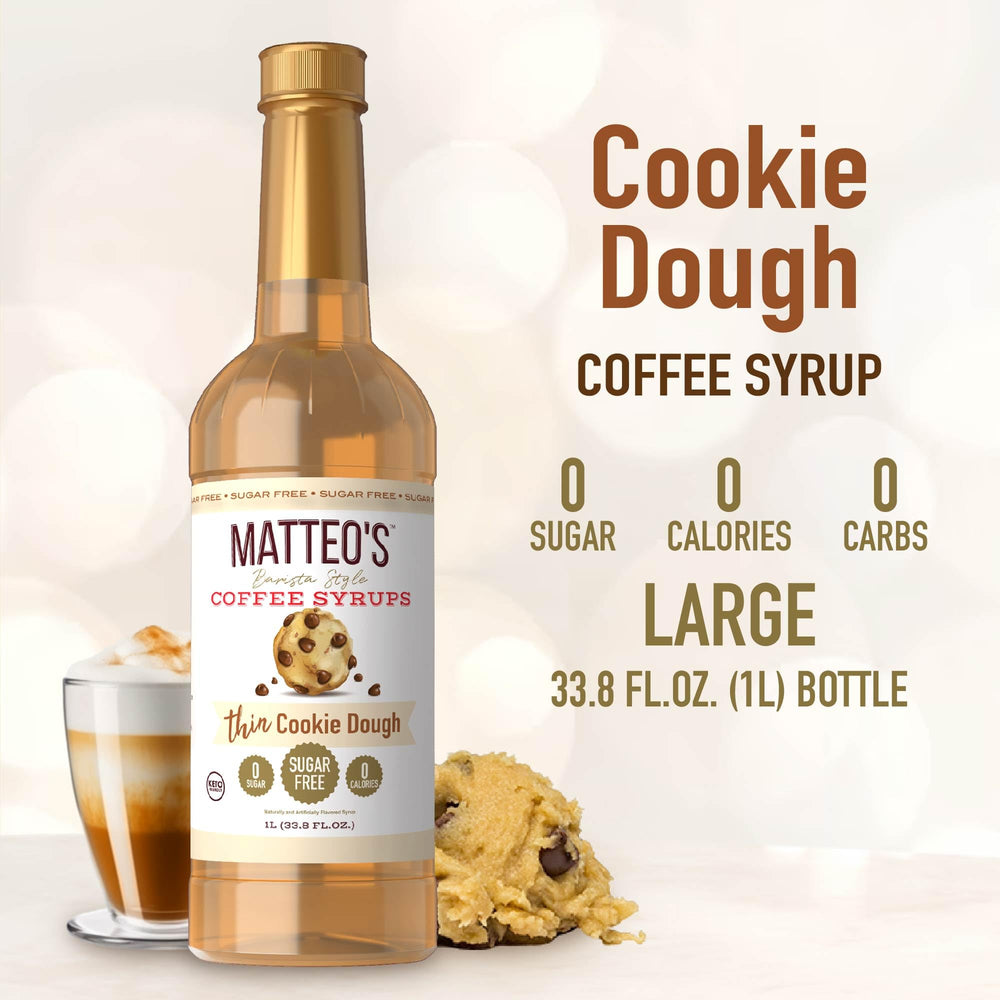 Cappuccino foam topped with Matteo's sugar-free syrup