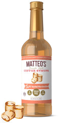 Matteo's Toasted Marshmallow syrup bottle adds cafe-style flavor without sugar.