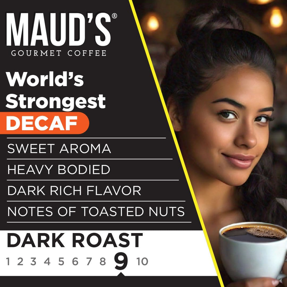 Maud's 100 percent Arabica beans ensure smooth, consistent brews.