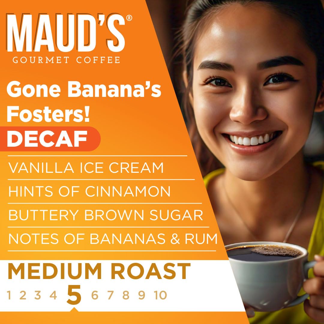 Maud's 100% Arabica decaf pods offer consistent, flavorful cups without caffeine.