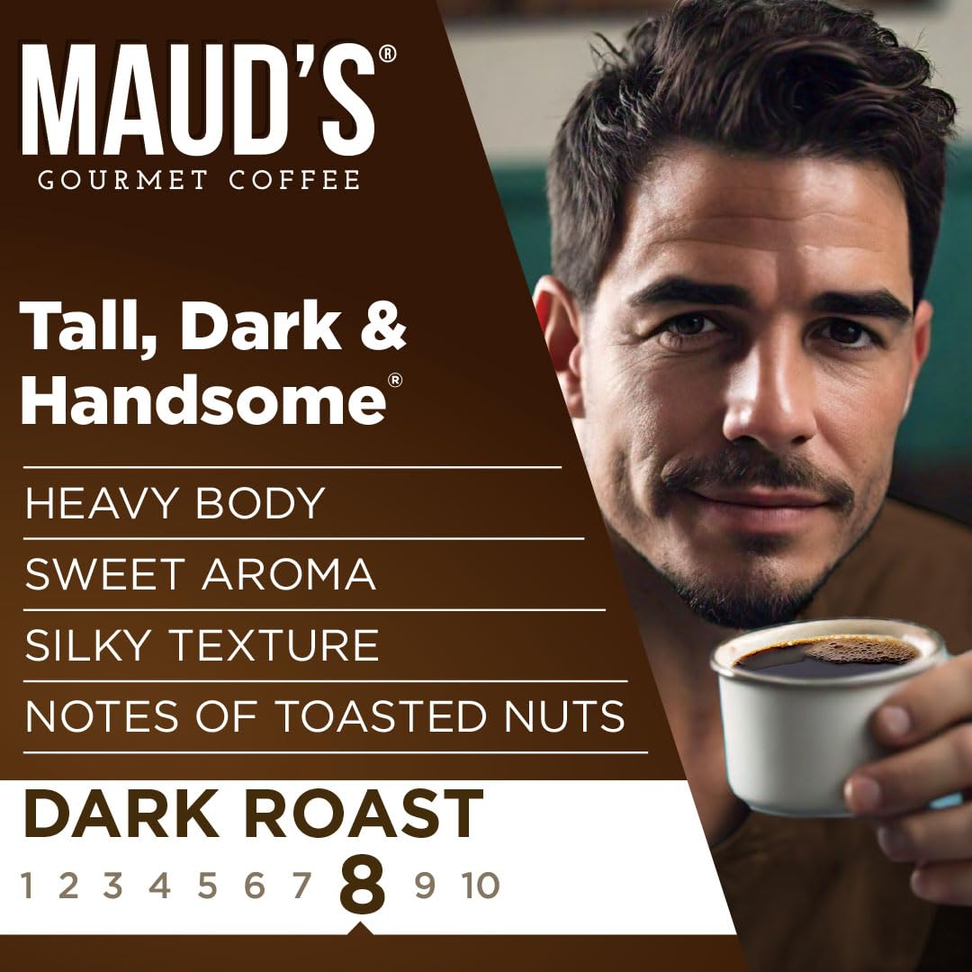 Maud's 26-count instant coffee box highlighting affordable gourmet convenience.