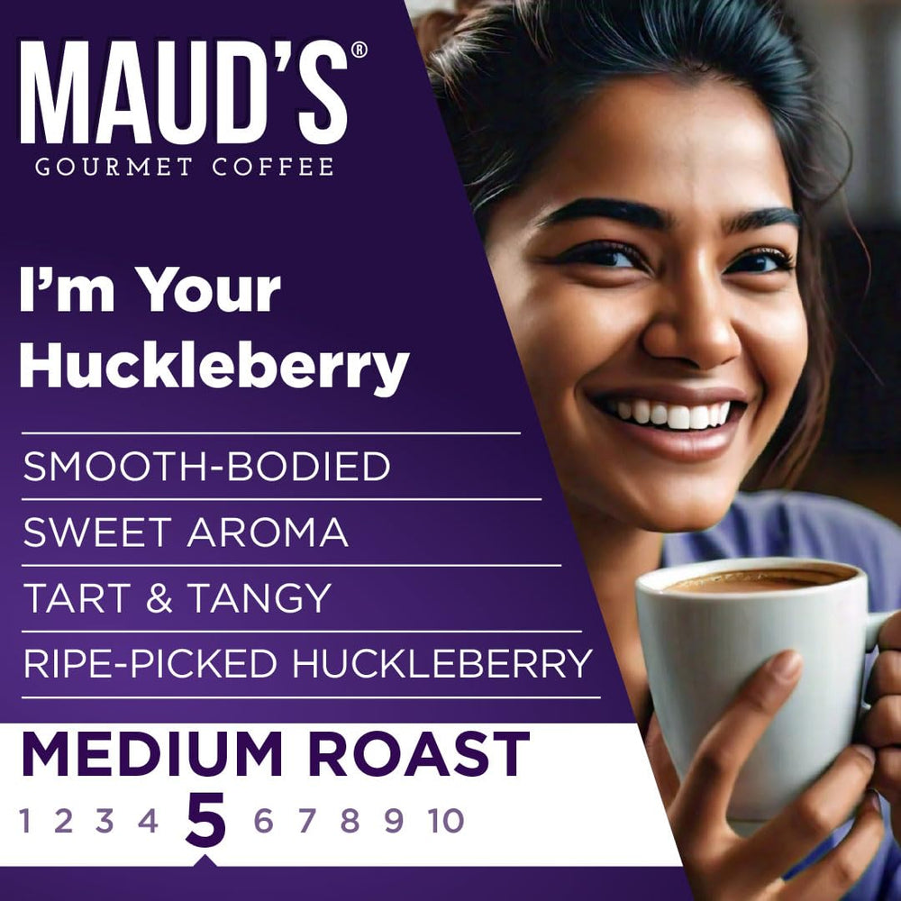 Aromas of Maud's Huckleberry bloom in your cup for an inviting start to the day.