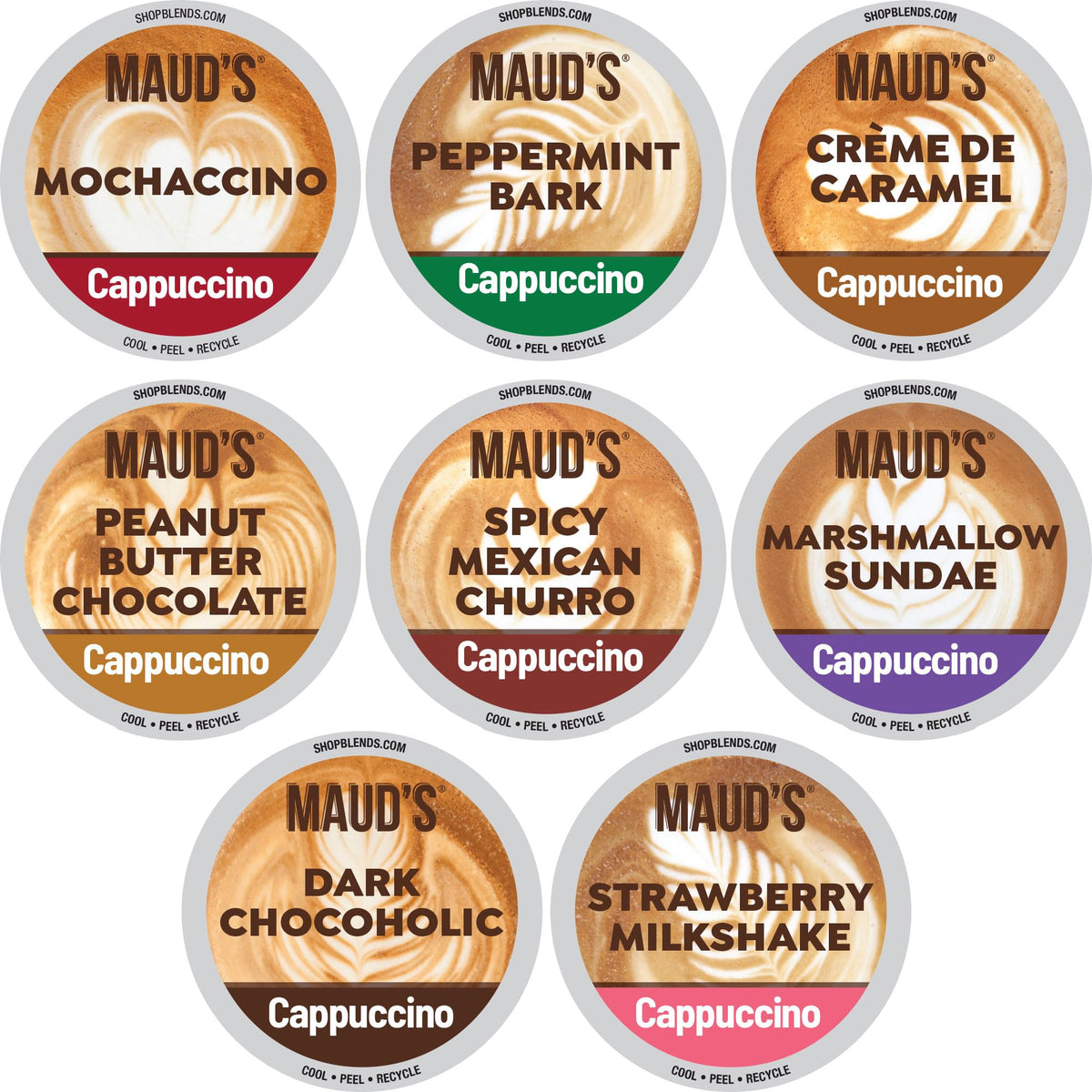 Maud's Cappuccino Delights creme de caramel pod for a smooth morning brew