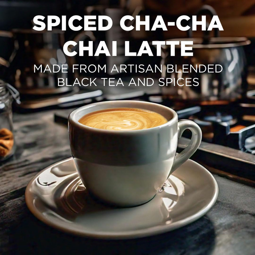 MAUD'S chai tea latte pods compatible with Keurig machines for effortless preparation.