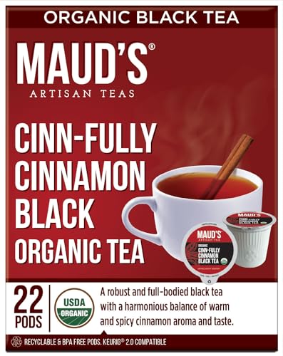 Maud's Cinnamon Black Tea Pods aroma close-up highlights warm spice notes.